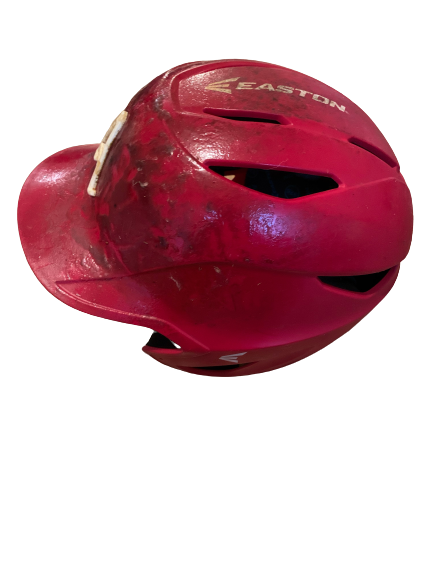 Dominic Fletcher Arkansas Baseball 2017 Season Game Worn Helmet