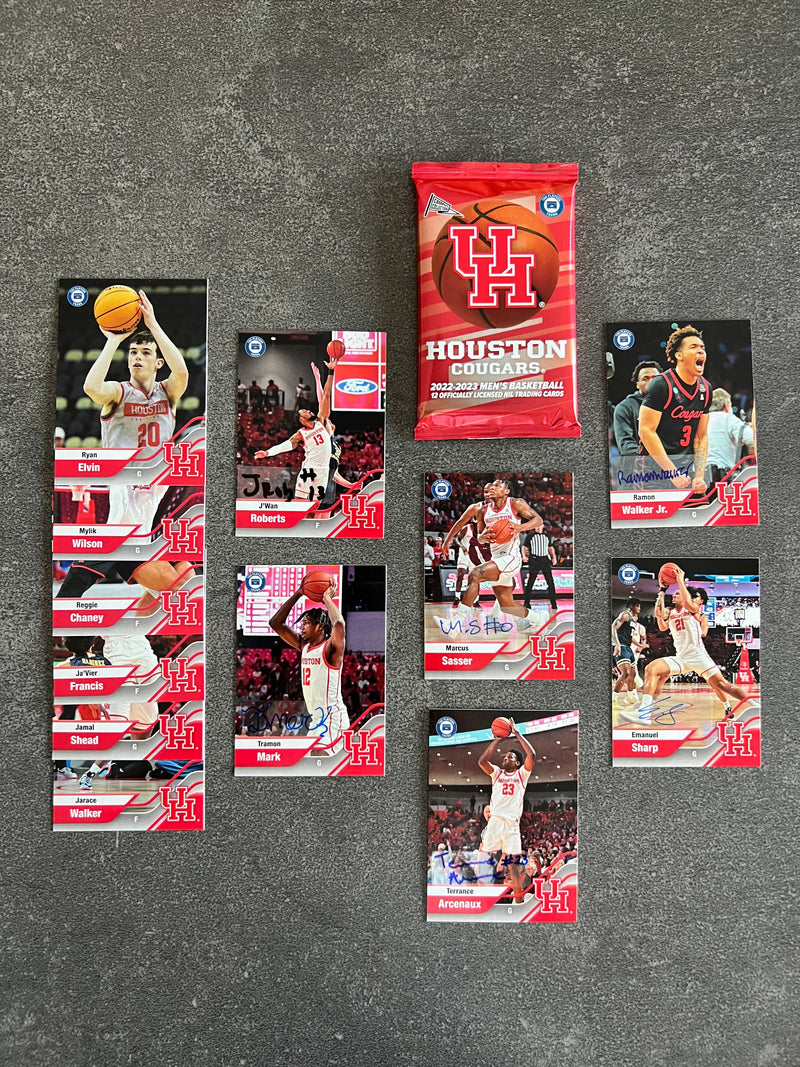 Houston Basketball Team Trading Card Pack