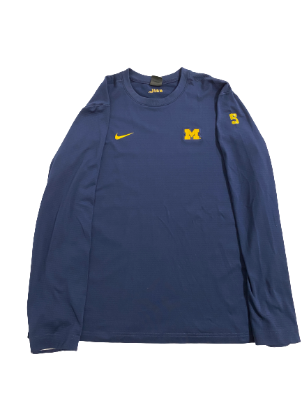 Jess Mruzik Michigan Volleyball Player-Exclusive "UNITY" Pre-Game Warm-Up Waffle Style Crewneck Pullover with 