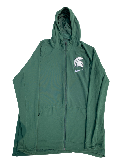 Matt McQuaid Michigan State Team Issued Full-Zip Jacket (Size XLT)