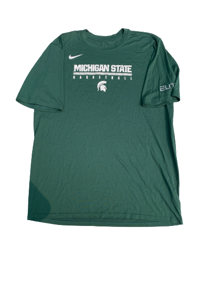Matt McQuaid Michigan State Team Issued Workout Shirt (Size XLT)