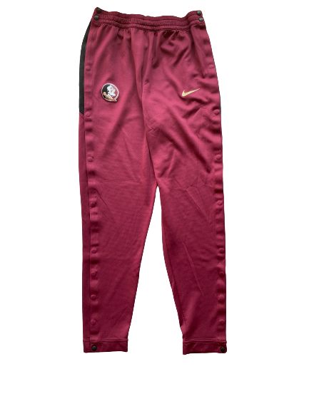 Balsa Koprivica Florida State Basketball Player-Exclusive Pre-Game Warm-Up Snap-Off Sweatpants (Size XLT)