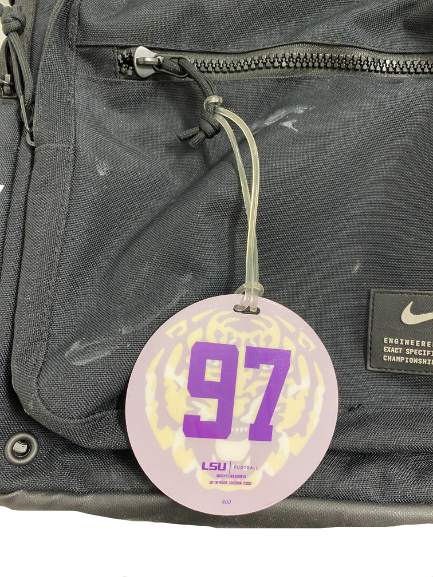 Glen Logan LSU Football Player-Exclusive Backpack With Player Tag