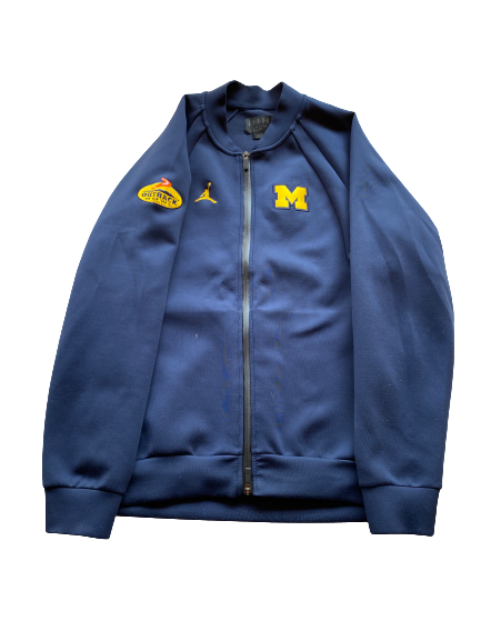 Mike McCray Michigan Football Team Exclusive "Outback Bowl" Zip Up Jacket (Size XL)