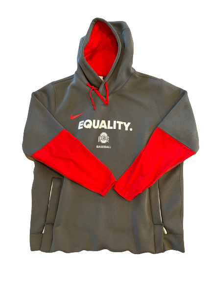 Griffan Smith Ohio State Baseball Team Exclusive "EQUALITY" Hoodie (Size 2XL)
