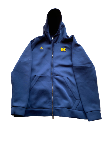 Mike McCray Michigan Football Team Issued Zip Up Jacket (Size XL)