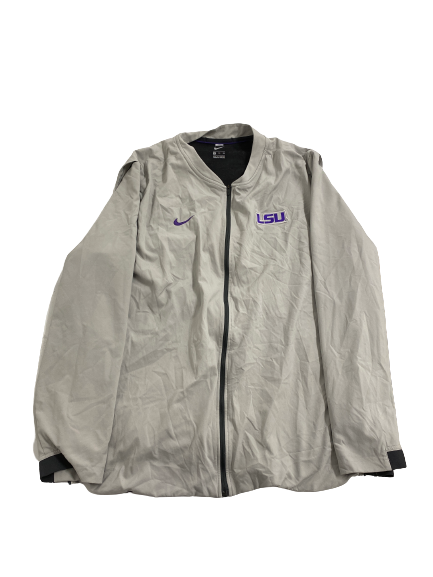 Glen Logan LSU Football Team-Issued Zip-Up Jacket (Size XXL)