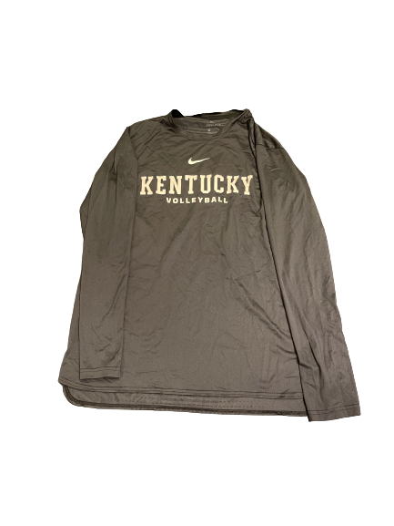 Kendyl Paris Kentucky Volleyball Team Issued Long Sleeve Workout Shirt (Size L)