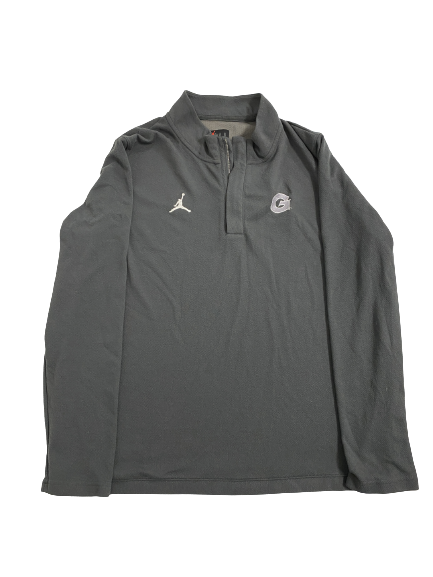 Bryson Mozone Georgetown Basketball Player-Exclusive 1/4 Zip Jacket (Size XL)