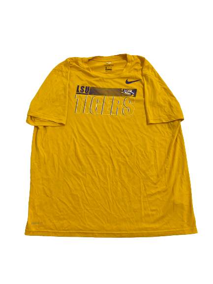 Glen Logan LSU Football Team-Issued T-Shirt (Size XXL)