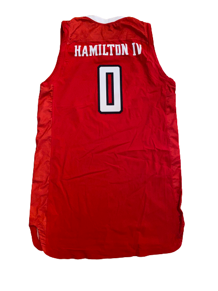 Tommy Hamilton Texas Tech Basketball Game-Worn Jersey