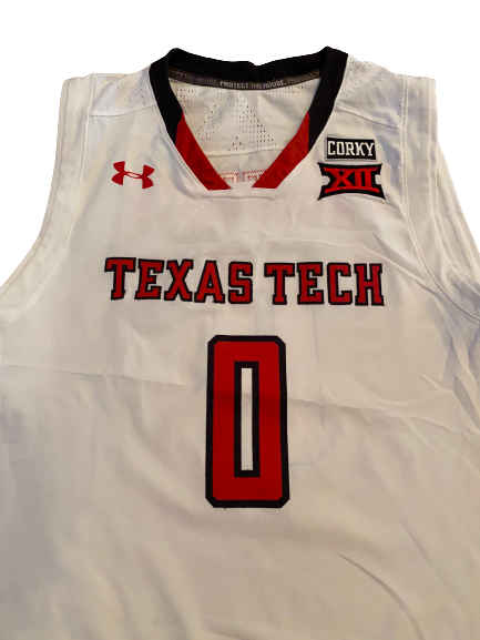 Tommy Hamilton Texas Tech Basketball Game-Worn Jersey