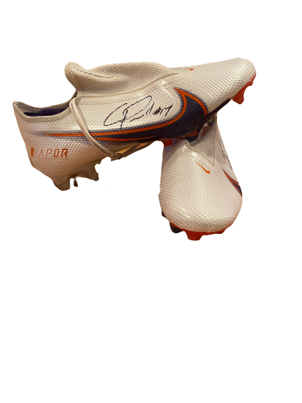 Cornell Powell Clemson Football Signed Game-Worn Cleats (Size 12)