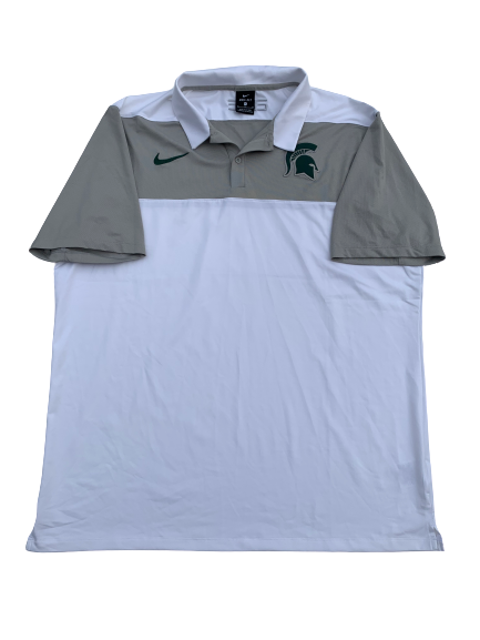 Matt McQuaid Michigan State Team Issued Polo Shirt (Size XL)