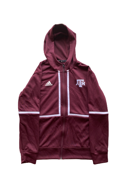 Colton Taylor Texas A&M Football Team Issued Zip Up Jacket (Size XL)