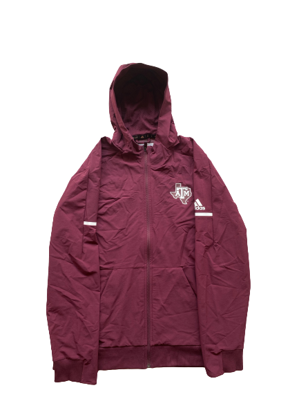 Colton Taylor Texas A&M Football Team Issued Zip Up Jacket (Size XL)