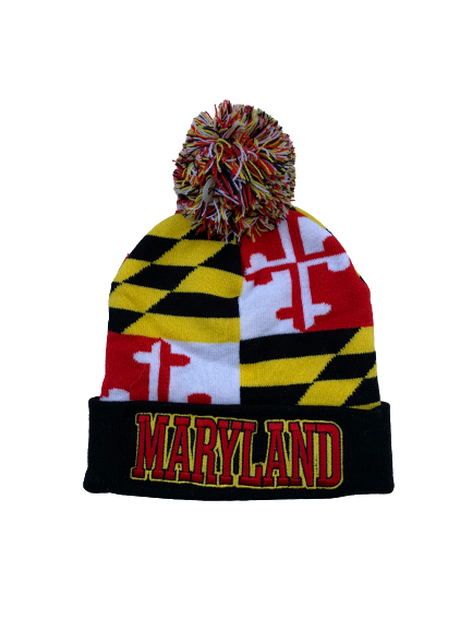 Anthony Cowan Maryland Team Issued Beanie Hat
