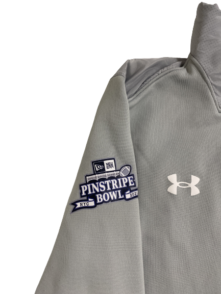 Challen Faamatau Maryland Football Player-Exclusive Pinstripe Bowl Zip-Up Jacket (Size L)