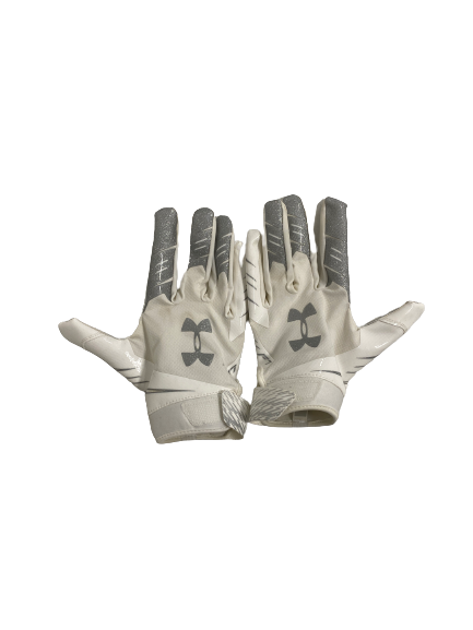 Challen Faamatau Maryland Football Team-Issued Gloves (Size L)