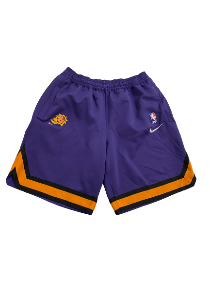 Phoenix Suns Basketball Team-Exclusive On-Court Warm Up Shorts (Size L)