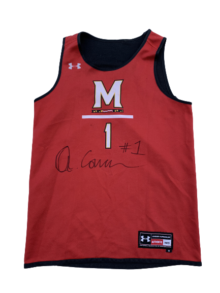 Anthony Cowan Maryland SIGNED Reversible Practice Jersey