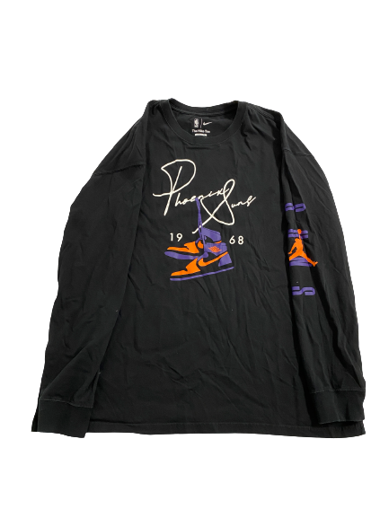 Phoenix Suns Basketball Team-Exclusive JORDAN Long Sleeve Shirt (Size XL)