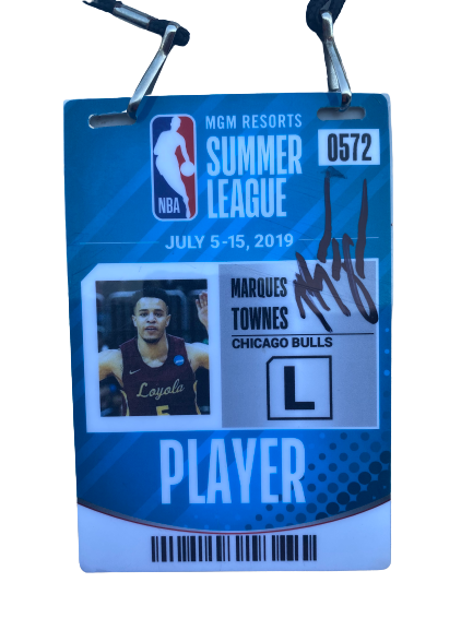 Marques Townes Signed NBA Summer League ID