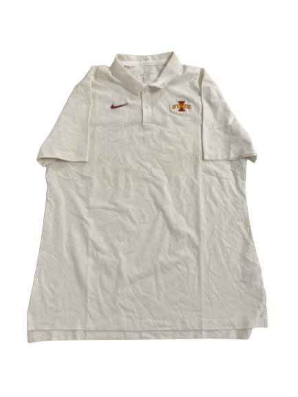 Javan Johnson Iowa State Basketball Team-Issued Polo Shirt (Size L)
