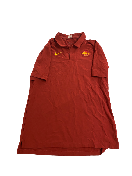 Javan Johnson Iowa State Basketball Team-Issued Polo Shirt (Size L)