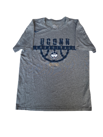 Megan Walker UCONN Basketball Team Issued Workout Shirt (Size M)