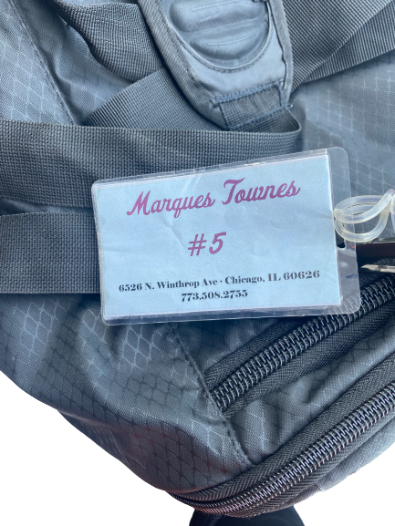 Marques Townes Loyola Chicago Basketball SIGNED Team Issued Travel Duffel Bag