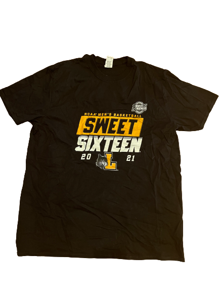 Tate Hall Loyola Basketball Team Issued 2021 Sweet Sixteen T-Shirt (Size XL)