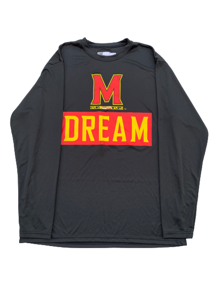 Anthony Cowan Maryland Team Exclusive Long Sleeve Shirt (Size M)