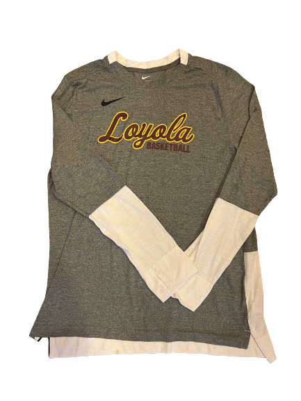 Tate Hall Loyola Basketball Team Issued Long Sleeve Shirt (Size XL)