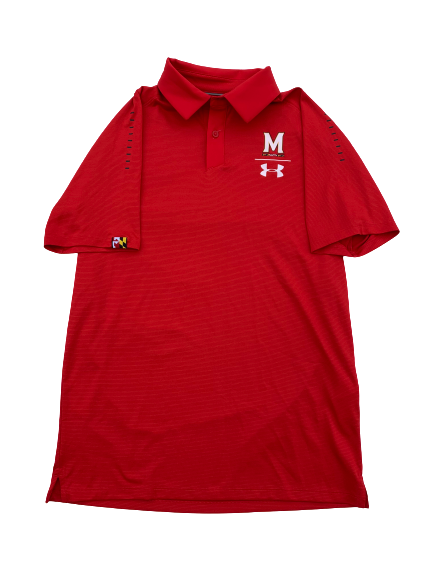 Anthony Cowan Maryland Team Issued Polo Shirt (Size S)