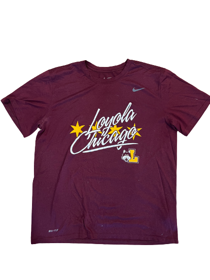 Tate Hall Loyola Basketball Team Issued Workout Shirt (Size XL)