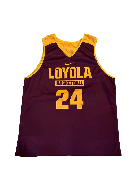 Tate Hall Loyola Basketball Team Exclusive Reversible Practice Jersey (Size XL)
