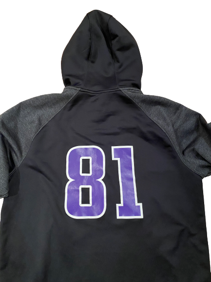 Ramaud Chiaokhiao-Bowman Northwestern Football Player Exclusive Half-Zip Pullover with Number on Back (Size XL)