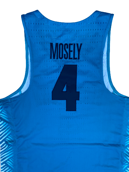 Jagan Mosely Georgetown Basketball 2016-2017 SIGNED Game Worn Jersey (Size 48)
