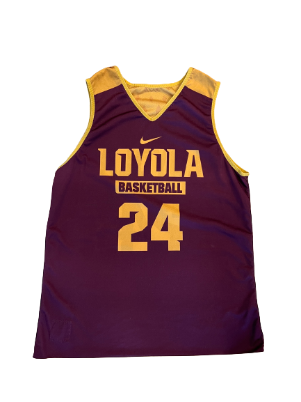 Tate Hall Loyola Basketball Team Exclusive Reversible Practice Jersey (Size L)