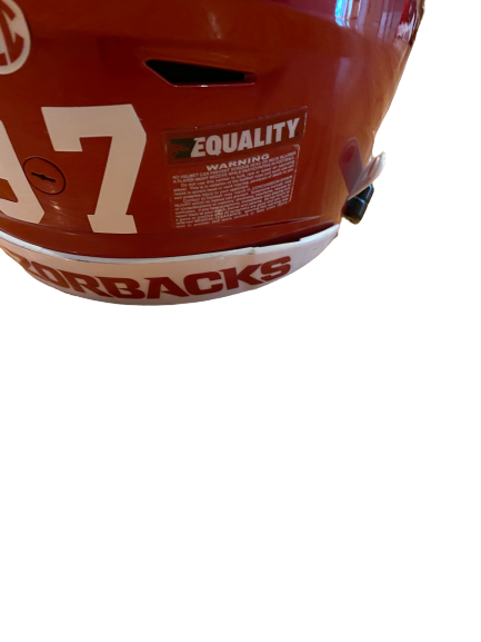 equality football helmets Xavier Kelly Aransas Football Game Worn Helmet – The Players Trunk