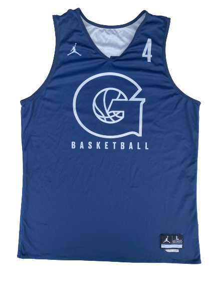 Jagan Mosely Georgetown Basketball Player Exclusive SIGNED Reversible Practice Jersey (Size L)