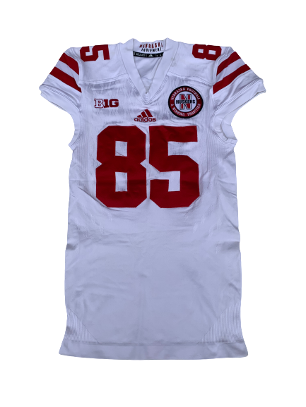 Matt Snyder Nebraska SIGNED & INSCRIBED 2015 Game Worn Jersey with Nebraska Football Patch