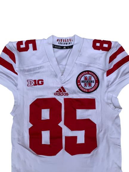 Matt Snyder Nebraska SIGNED & INSCRIBED 2015 Game Worn Jersey with Nebraska Football Patch