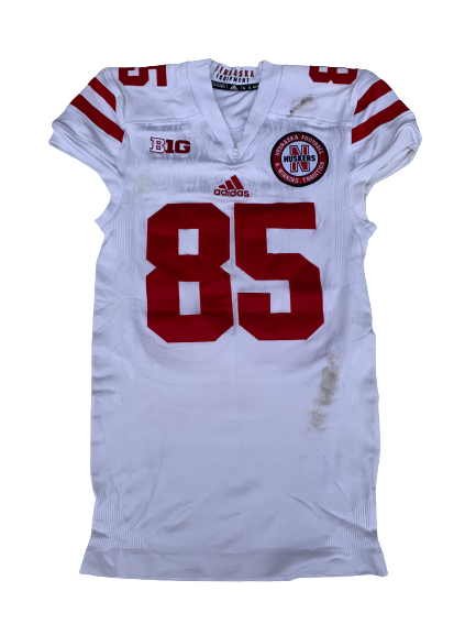 Matt Snyder Nebraska SIGNED & INSCRIBED 2016 Game Worn Jersey with Nebraska Football Patch