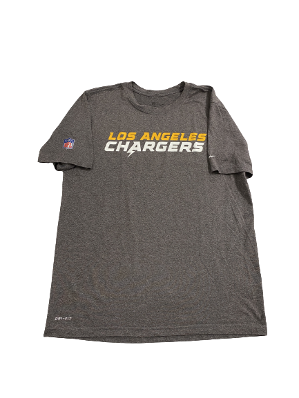 Joshua Kelley Los Angeles Chargers Team-Issued T-Shirt (Size L)