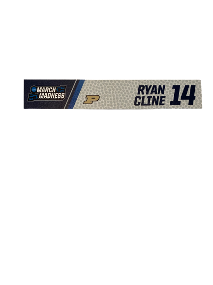 Ryan Cline Purdue Basketball March Madness Locker Name Plate