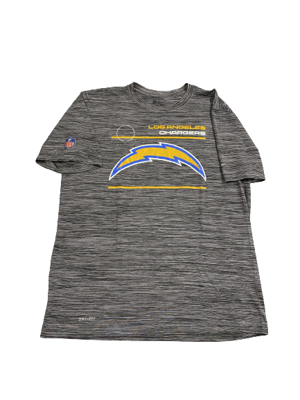 Joshua Kelley Los Angeles Chargers Team-Issued T-Shirt (Size L)