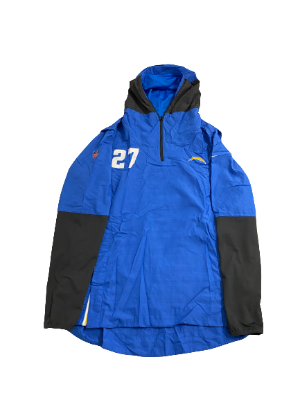 Joshua Kelley Los Angeles Chargers Player-Exclusive Windbreaker With Number (Size L)
