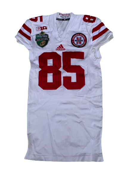 Matt Snyder Nebraska SIGNED & INSCRIBED 2016 Music City Bowl Game Worn Jersey